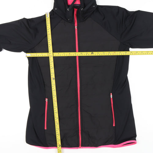 Marks and Spencer Womens Black Size 14 Hooded Puffer Jacket