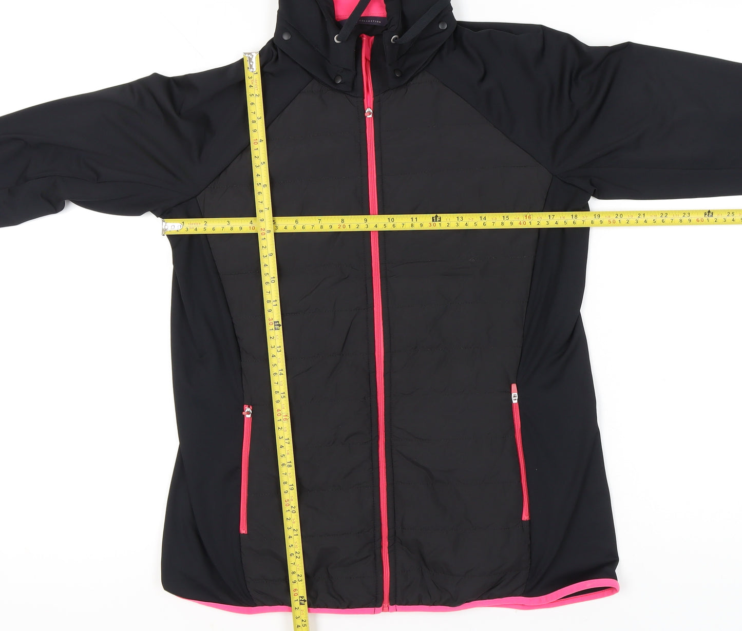 Marks and Spencer Womens Black Size 14 Hooded Puffer Jacket
