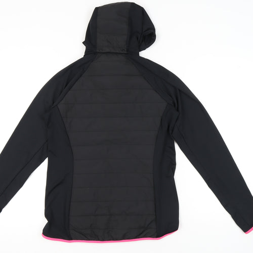Marks and Spencer Womens Black Size 14 Hooded Puffer Jacket