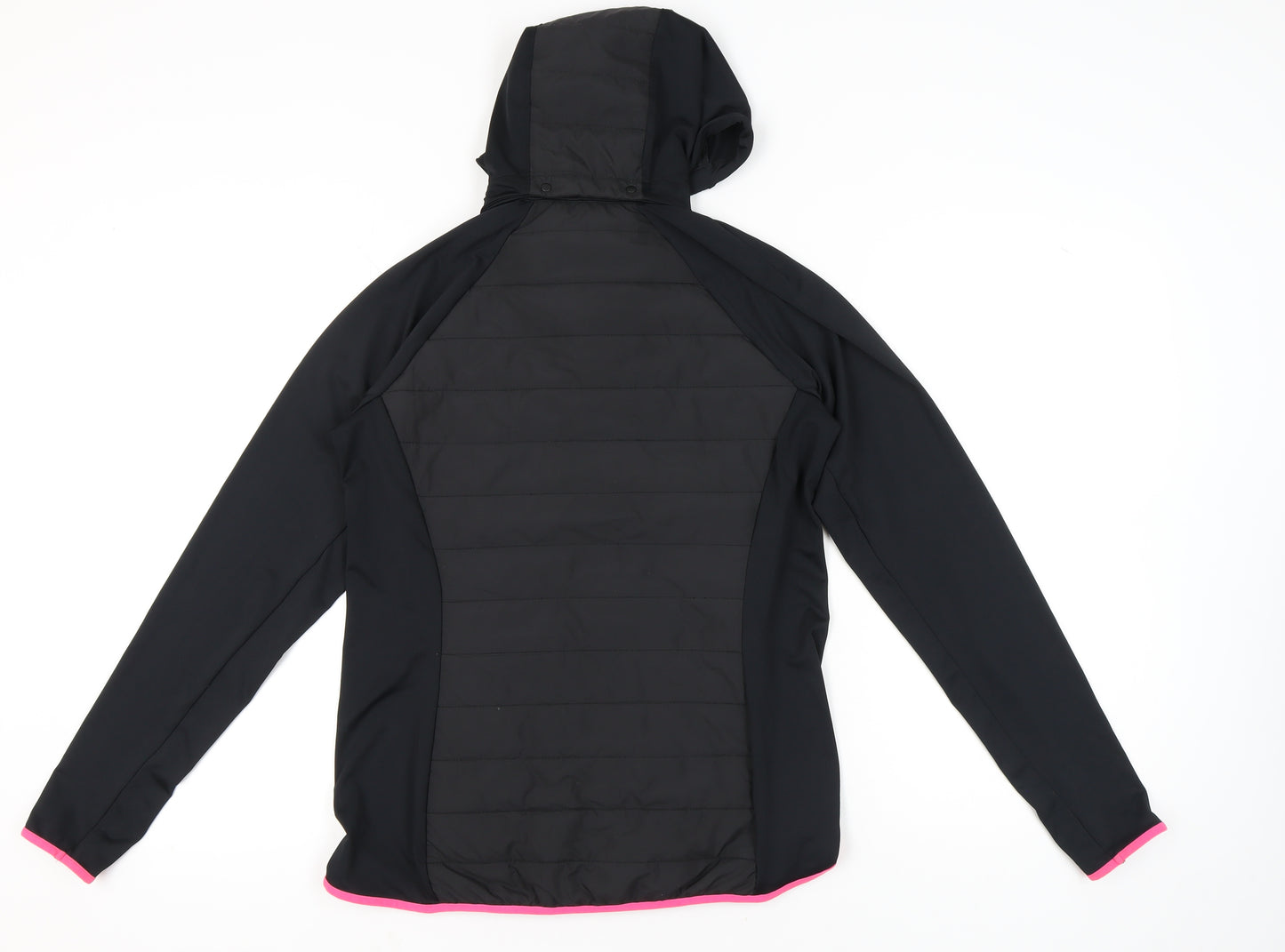 Marks and Spencer Womens Black Size 14 Hooded Puffer Jacket