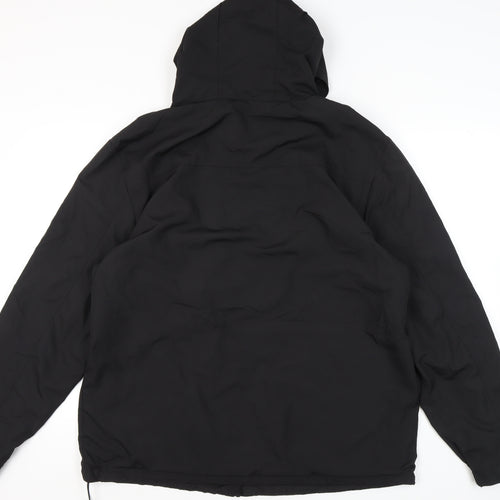 George Men’s Black 2XL Hooded Full Zip Jacket Lightweight
