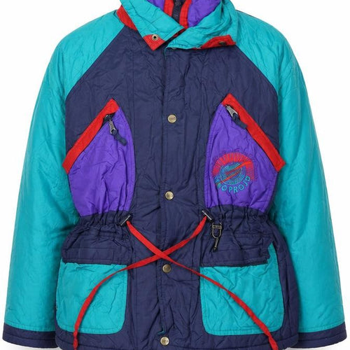 Rodeo Girls Multicoloured 90s Ski Jacket Age 11-12 Yrs Retro Winter Coat