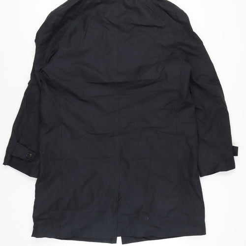 Marks and Spencer Men’s Navy Overcoat Medium Regular Fit