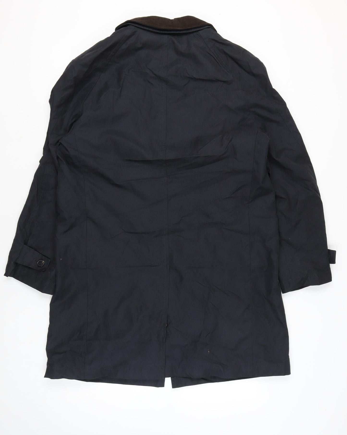 Marks and Spencer Men’s Navy Overcoat Medium Regular Fit