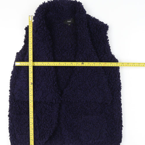 Next Women’s Blue XS Waistcoat Fleece Sleeveless Vest