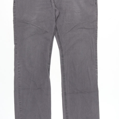Celio Women’s Grey Chino Trousers Size 14 Straight Leg Casual