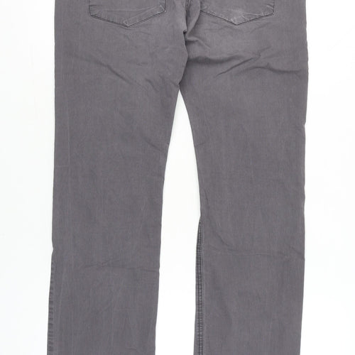 Celio Women’s Grey Chino Trousers Size 14 Straight Leg Casual
