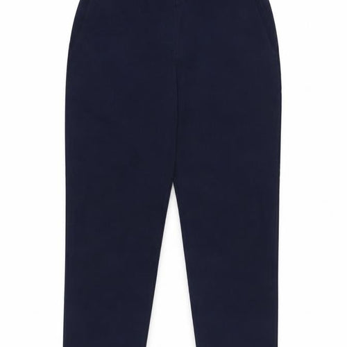 PRICH Womens Blue Slim Straight Leg Business Trousers Size 12