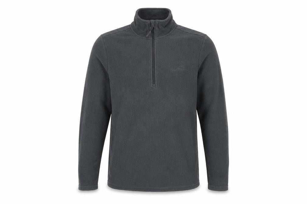 Front view of Peter Storm men’s grey xs fleece pullover sweatshirt 1/2 zip outdoor