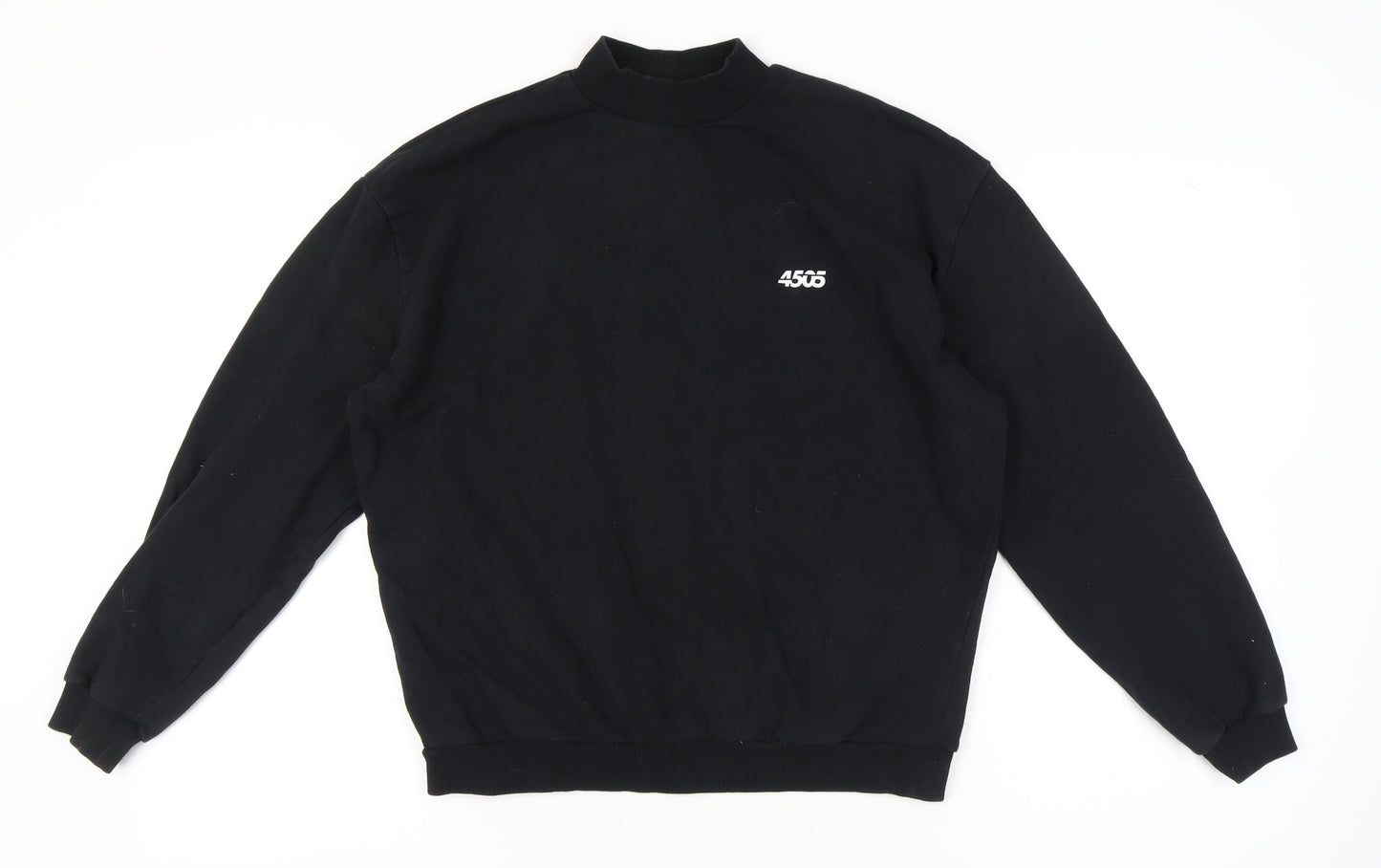ASOS 4505 Women's Black Sweatshirt UK 8 Cotton Long Sleeve Crew Neck