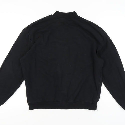 ASOS 4505 Women's Black Sweatshirt UK 8 Cotton Long Sleeve Crew Neck