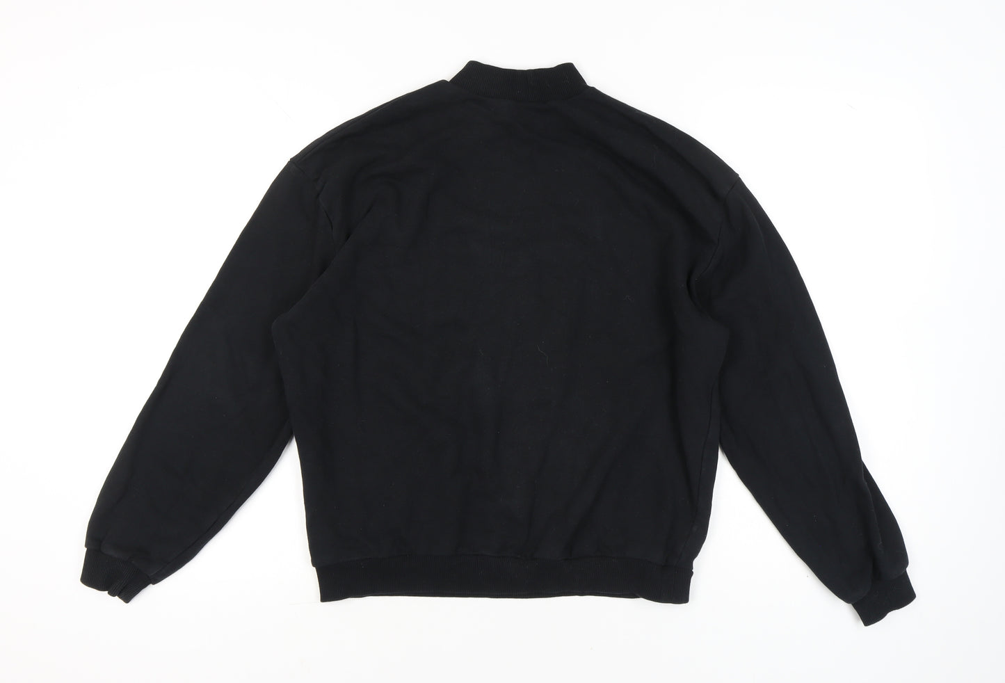 ASOS 4505 Women's Black Sweatshirt UK 8 Cotton Long Sleeve Crew Neck