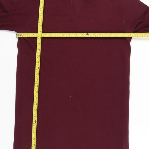 Missguided Women’s Red Shift Dress Size 10 Long Sleeve Flared