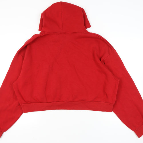 PrettyLittleThing Women Plus Red Full Zip Hoodie 4XL