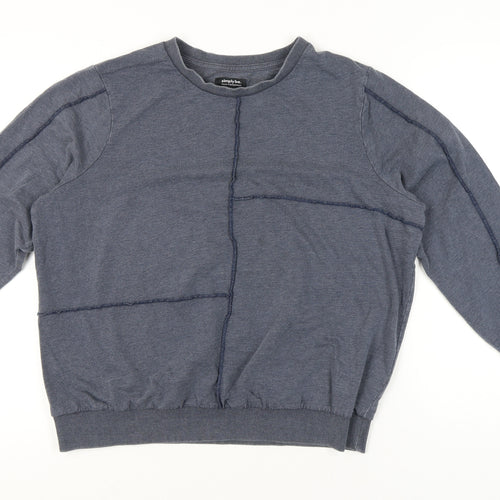 Simply Be Women’s Blue Size 18 Pullover Sweatshirt Cotton Blend