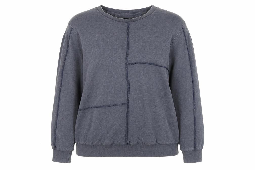 Front view of Simply Be Women’s Blue, size UK 18, Pullover Sweatshirt Cotton Blend