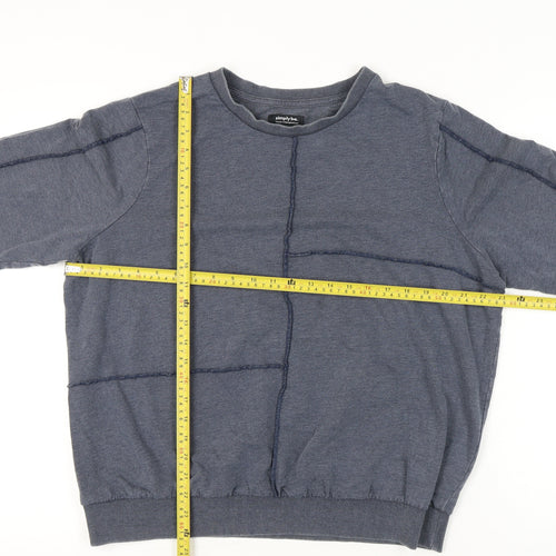 Simply Be Women’s Blue Size 18 Pullover Sweatshirt Cotton Blend