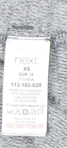 Next Women’s Grey Pullover Hoodie Size 6 XS Regular Fit