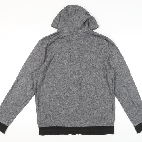 H&M Men’s Grey Full Zip Hoodie Jacket Size M Regular Fit