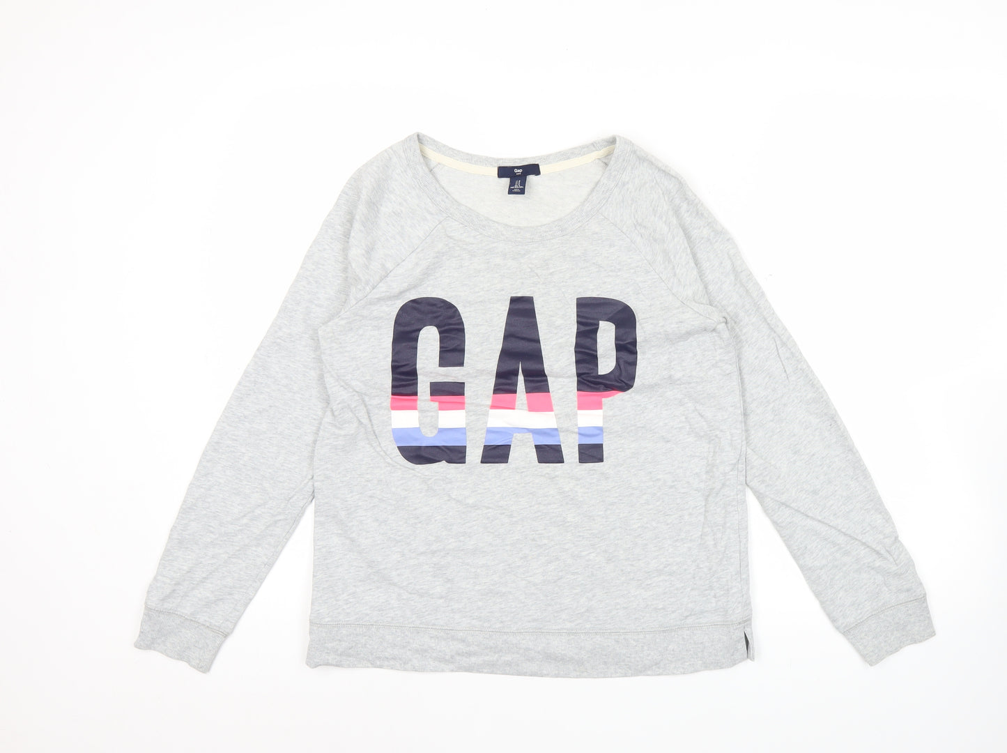GAP Women’s Grey Logo Sweatshirt Small S Pullover Crew Neck