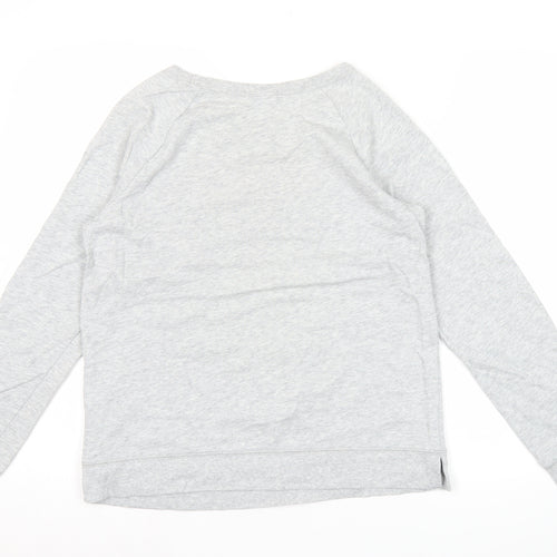 GAP Women’s Grey Logo Sweatshirt Small S Pullover Crew Neck