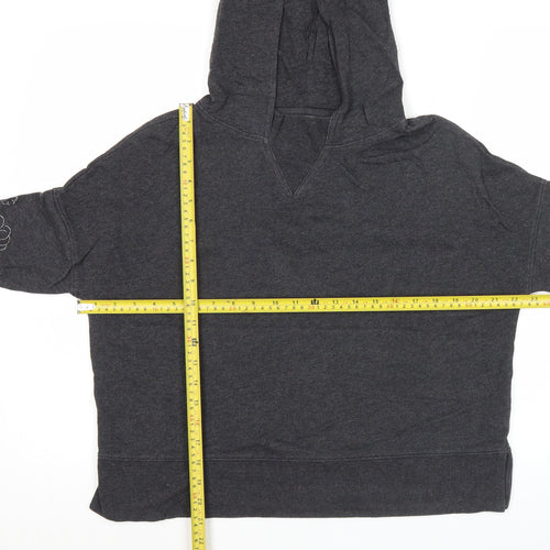 Disney GAP Womens Charcoal Hoodie XS Pullover Embroidered Love Graphic