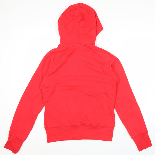 Nike Womens Red Full Zip Hoodie XL Sportswear Logo