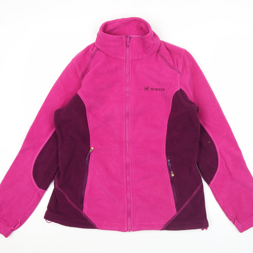 Toread Women’s Pink Fleece Jacket Size 14 Full Zip Outdoor Coat