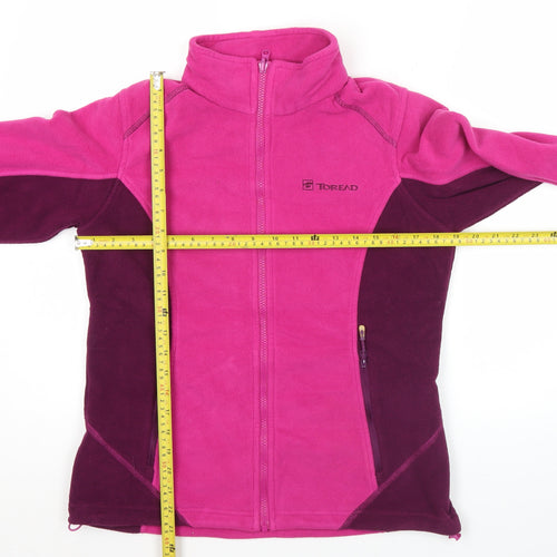 Toread Women’s Pink Fleece Jacket Size 14 Full Zip Outdoor Coat