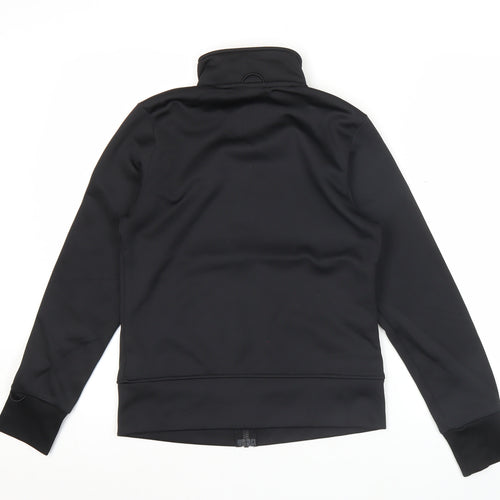 Adidas Women's Black Size 8 Slim Fit Track Jacket Full Zip