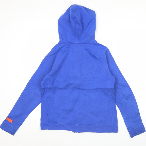 Nike LeBron Unisex Blue Full Zip Hoodie Size M Basketball Activewear