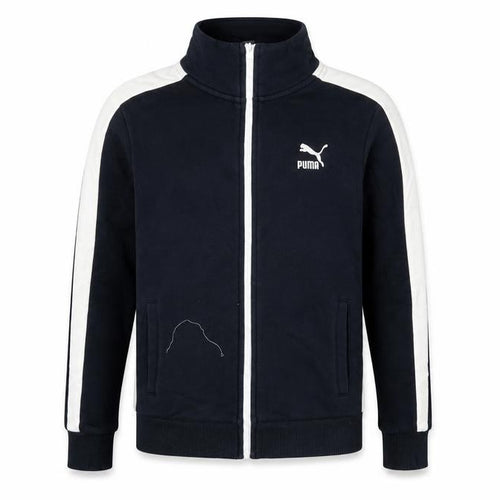 Puma Boys Black Track Jacket Size 13-14 Years Full Zip Sportswear