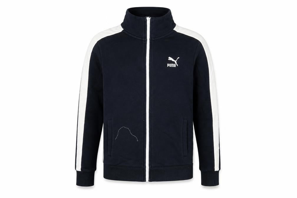 Puma Boys Black Track Jacket Size 13-14 Years Full Zip Sportswear