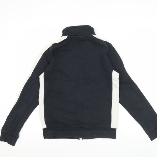 Puma Boys Black Track Jacket Size 13-14 Years Full Zip Sportswear