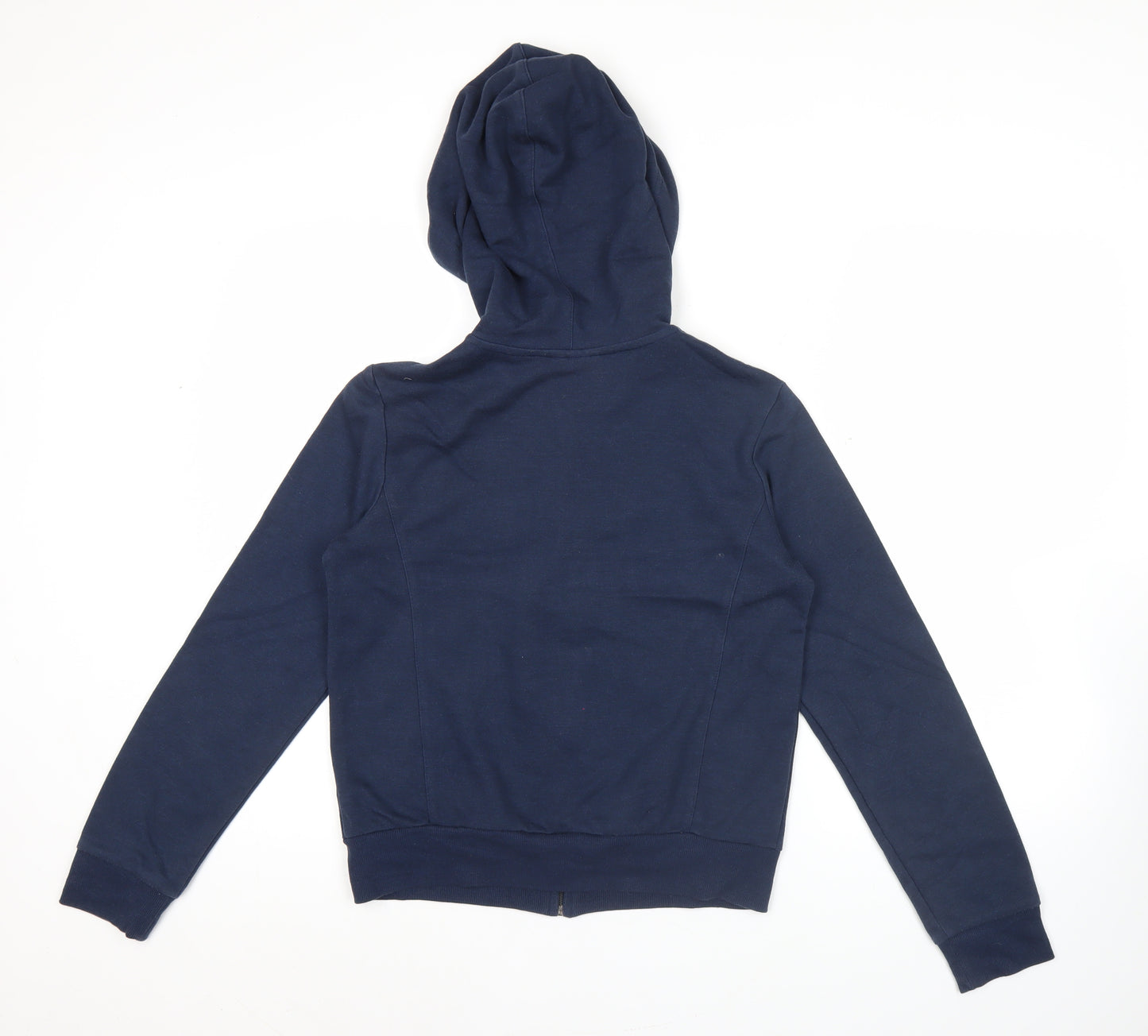MLB Yankees Womens Navy Hoodie Size 12 Full Zip Cotton Blend