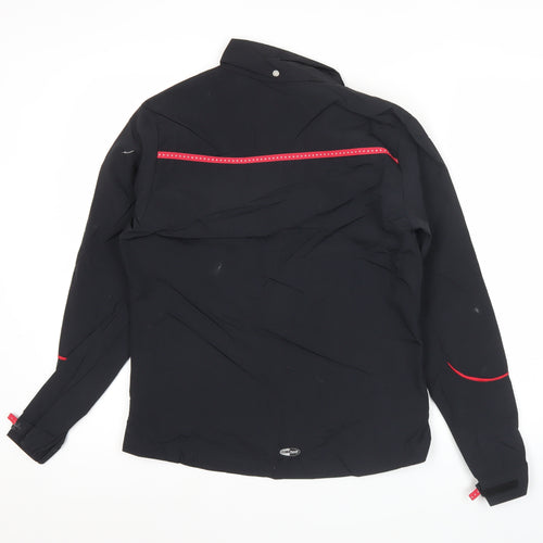 Adidas Womens Black Size 8 Windbreaker Jacket Hooded Lightweight