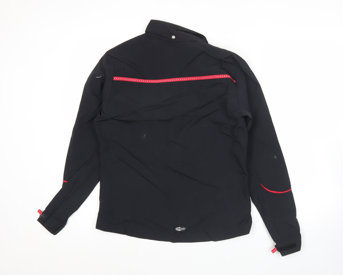Adidas Womens Black Size 8 Windbreaker Jacket Hooded Lightweight