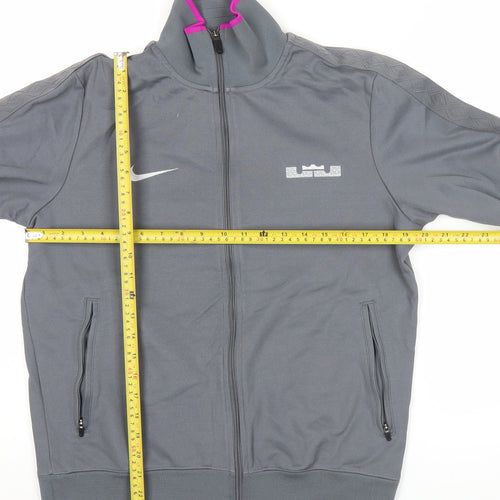 Nike Men’s Grey Track Jacket L Full Zip Lightweight Sportswear