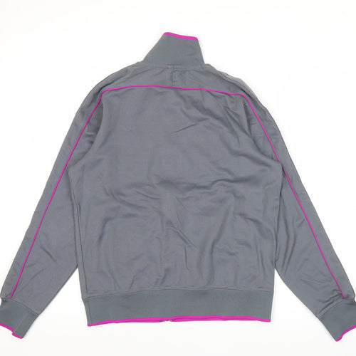 Nike Men’s Grey Track Jacket L Full Zip Lightweight Sportswear