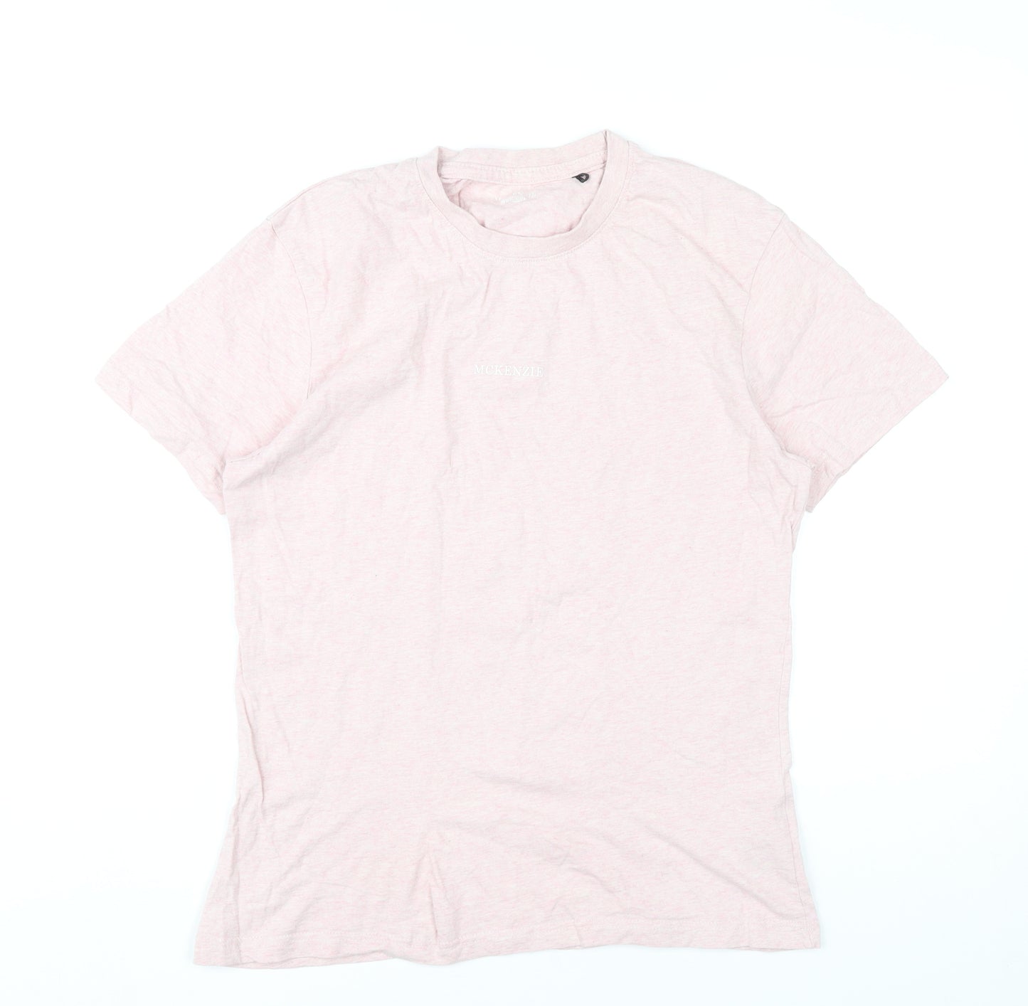 McKenzie Womens Pink T-Shirt UK 12 Crew Neck Short Sleeve