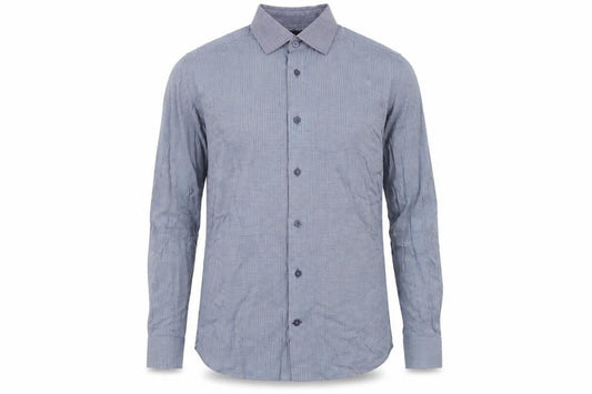 Marks and Spencer Autograph Mens Blue Check Slim Fit Shirt M
