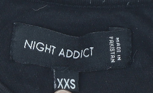 Night Addict Men’s Black XS Graphic Robot Wars T-Shirt