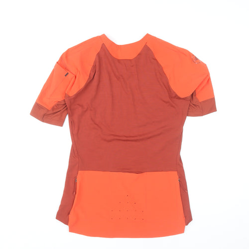 Endura Womens Red Cycling Jersey S Short Sleeve Athletic Fit