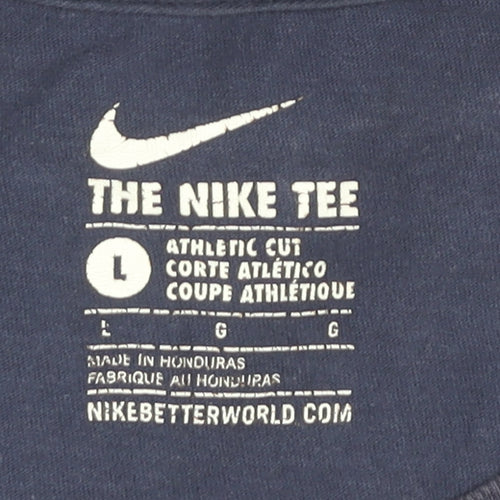 Nike Men’s Blue Ole Miss Graphic T-Shirt Size L Athletic Fit