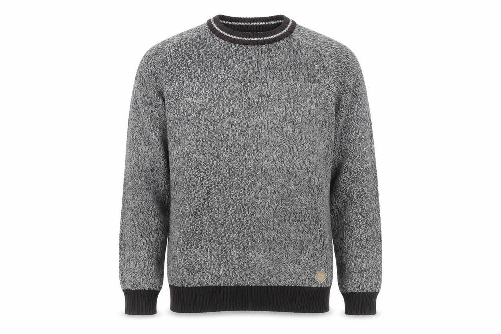 Trait Men’s Grey Knit Pullover Jumper Medium Wool Blend
