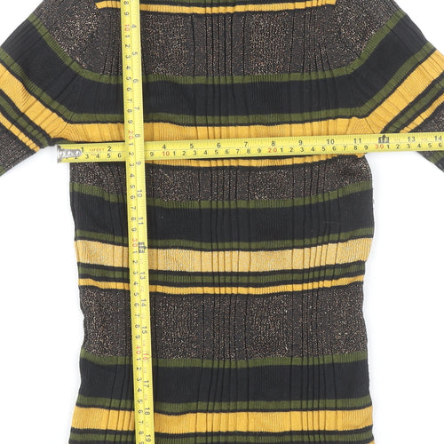 Marks and Spencer Womens Multicoloured Striped Jumper Size 12