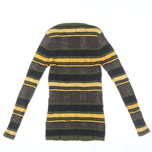 Marks and Spencer Womens Multicoloured Striped Jumper Size 12