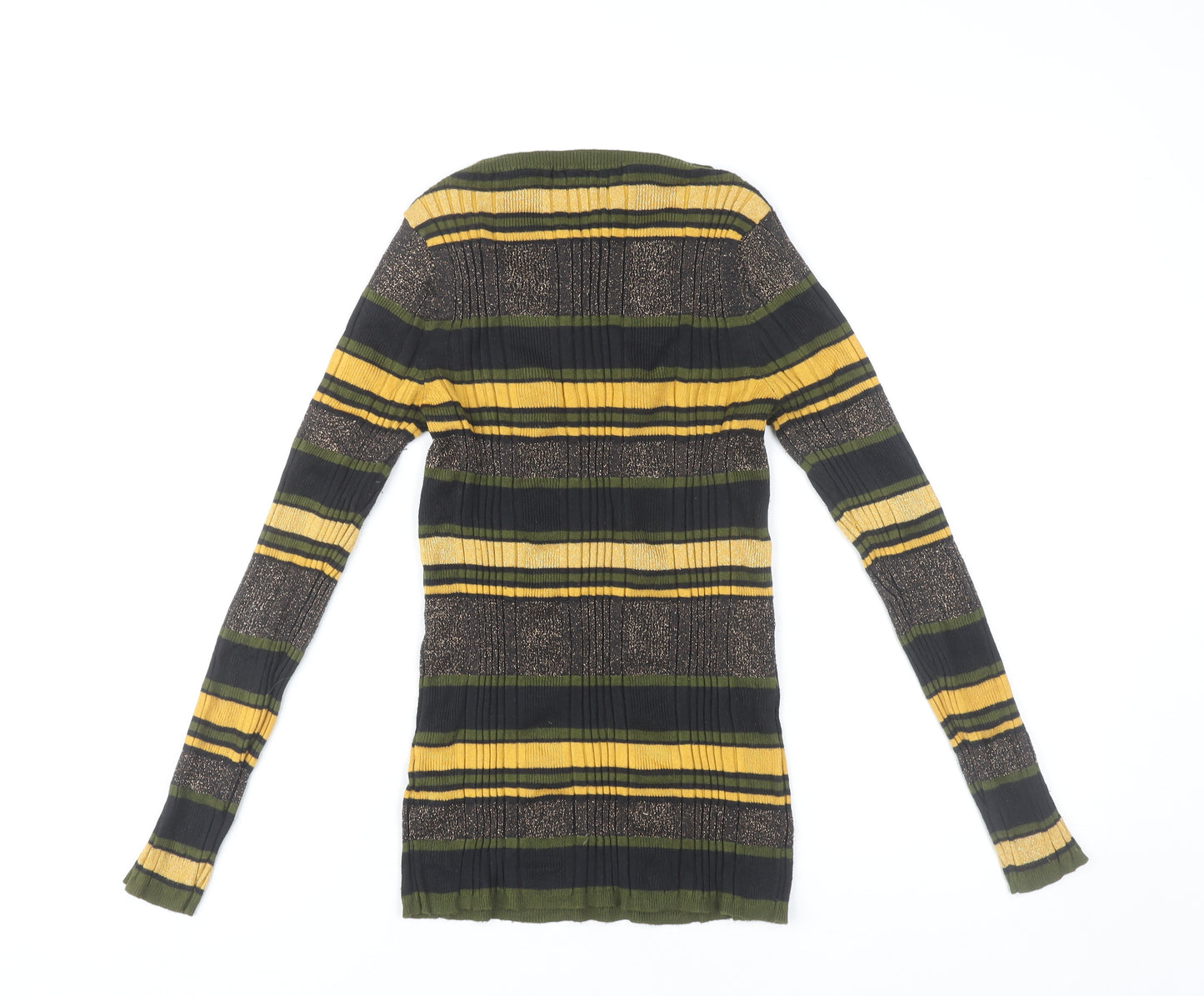 Marks and Spencer Womens Multicoloured Striped Jumper Size 12