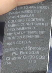 Marks and Spencer Womens Multicoloured Striped Cotton Jumper UK16