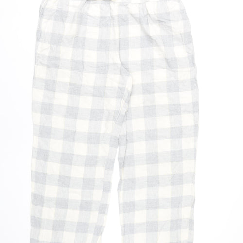 Marks and Spencer Women’s Grey White Check Pyjama Pants Size 14